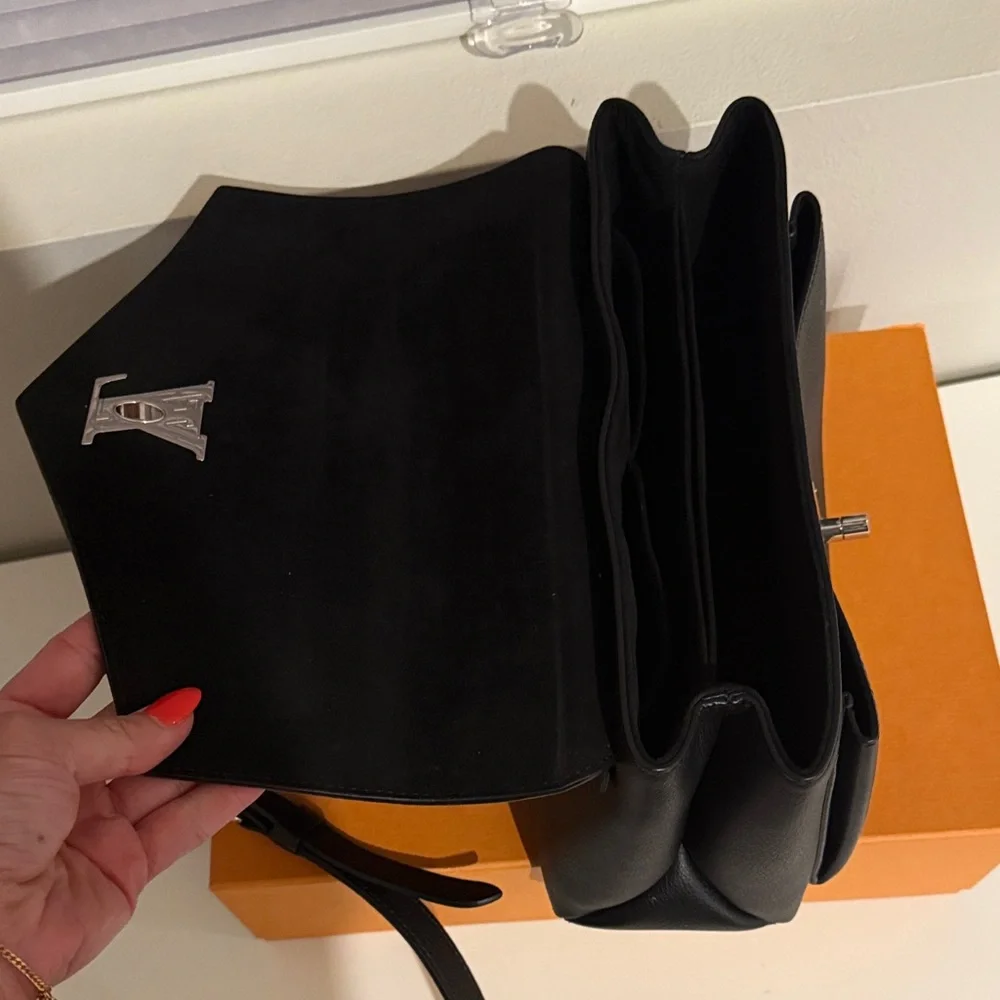 Louis Vuitton Black Satchel with Silver Accents - Picture 8 of 13